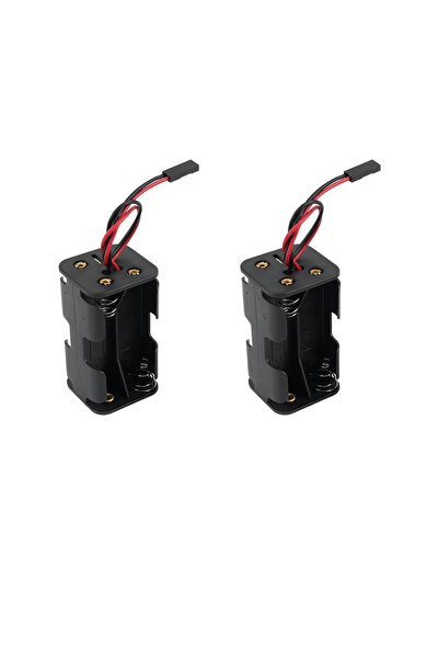 choice2 علبة حامل بطاريات AA عدد 2/2/4، كابل موصل JR، صندوق بطارية 6 فولت (يح...