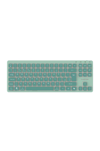 CANYON Tastatura OnType 10, Wired, USB-C (Verde)
