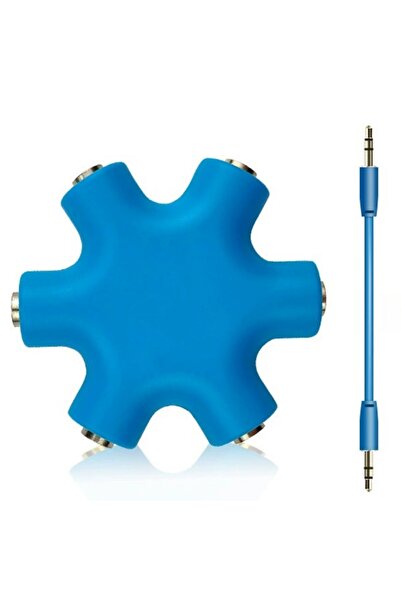 Choice7 style7 3.5mm Audio Splitter with Adapter Cable 1 Male To 5 Female Ear...