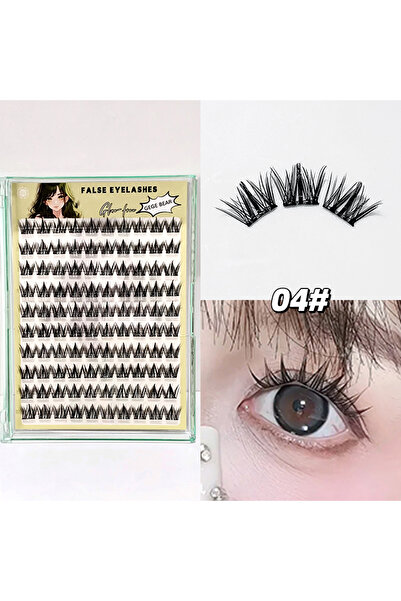 Choice10 GX3017-4 رموش صناعية طبيعية مجزأة من جيجي بير، خالية من الغراء، ذات ...