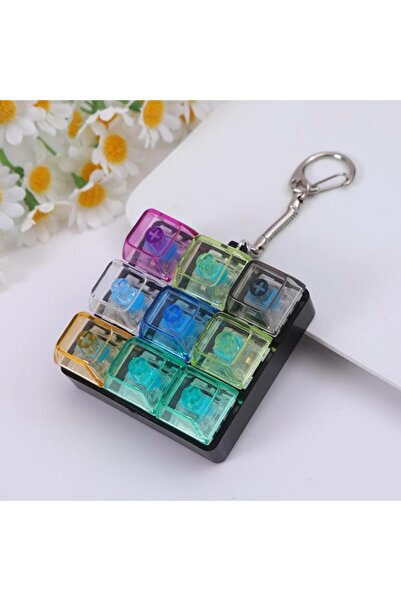 Choice1 سلسلة مفاتيح مفاتيح KOQZM A2 ذات 9 أزرار، ألعاب تخفيف التوتر، سلسلة م...