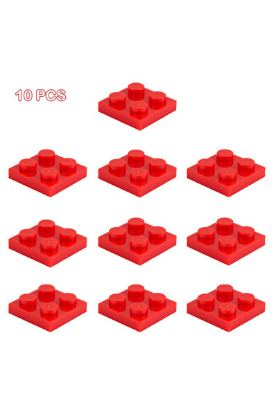 choice2 3022 Red x 10 Roller Coaster Series Building Blks Rail Chassis Bow Sl...