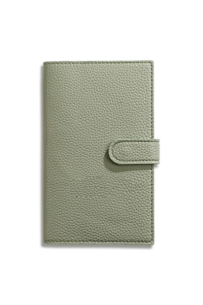 choice2 مفكرة تخطيط أسبوعية خضراء بحجم A6 | غلاف جلد مدمج ، مثالية للتخطيط أث...