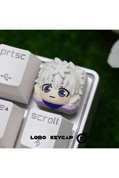 Choice3 أغطية مفاتيح كرتونية لشخصية كيلوا زولديك من أنمي هنتر إكس هنتر، وشخصي...