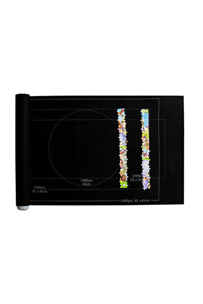 Choice3 وسادة ألغاز سوداء، بكرة أحجية، حصيرة لباد، بطانية ألغاز تتسع لما يصل ...