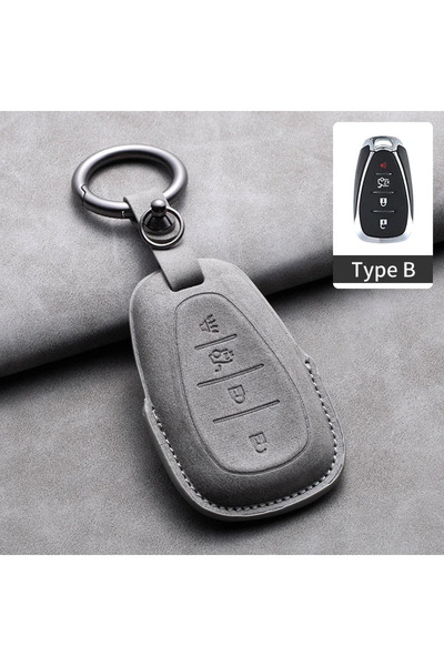 Choice23 غطاء مفتاح السيارة عن بعد رمادي B1 4/5 مناسب لسيارات شيفروليه ماليبو...