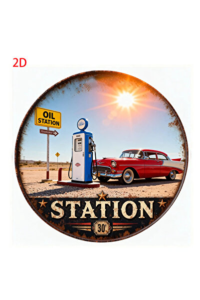 Choice1 لوحة جدارية دائرية من الألومنيوم بتصميم كلاسيكي عتيق من HELLOYOUNG، م...