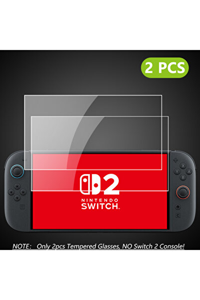 Choice 2 PCS NS2 HD Screen Protector Tempered Glass for Switch 2 Transparent ...