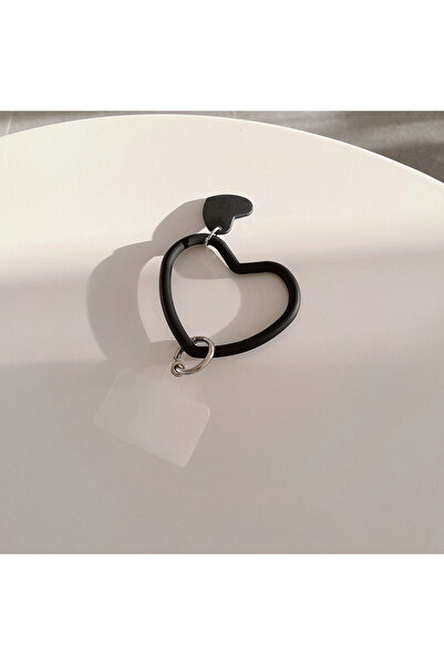 choice2 Black Fashion Anti Lost Love Keychain Mobile Phone Strap Ring Pendant...