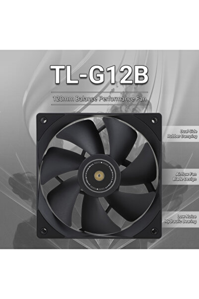 Choice1 مروحة يحافظ على البرودة المعالج TL-G12B Thermalright 120mm بدون إضاءة...