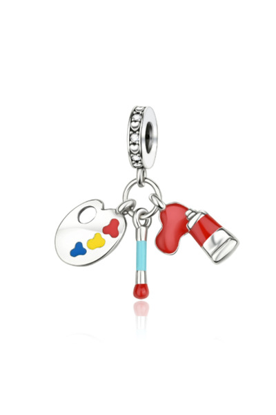 Choice8 CCT960 Back To School 925 Sterling Silver Charms Bag Earphone Magic C...