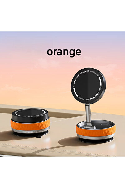 Choice حامل هاتف ماج سيف للسيارة باللون البرتقالي، حامل هاتف قابل للتعديل بزا...