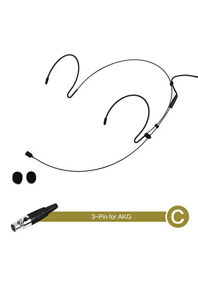 Choice5 C 1PCS Double Earhook Headset Mic Headworn Microphone For Shure Wirel...