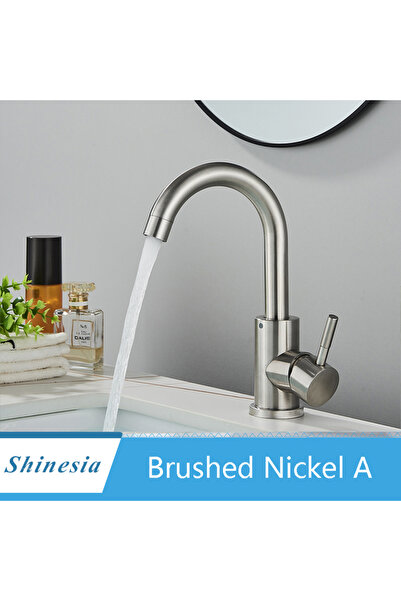 Choice3 صنبور حوض حمام من سلسلة شاينيسيا باللون الأسود غير اللامع، مطلي بالني...