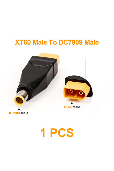 Choice4 قطعة واحدة من موصل XT60 ذكر إلى DC7909 ذكر، نصف قطعة، موصل XT60 ذكر أ...
