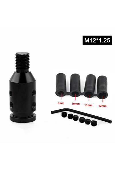 Choice3 M12x1.25 Black Universal Car Auto Manual Gear Shift Knob Adapter For ...