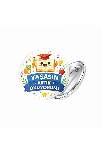 okulyolum Yaşasın Artık Okuyorum Başarı Rozeti 44 mm - 20 adet