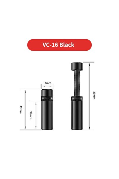 Choice5 علبة كمبيوتر سوداء VC-16 من TEUCER، حامل بطاقات رسومات من الألومنيوم،...
