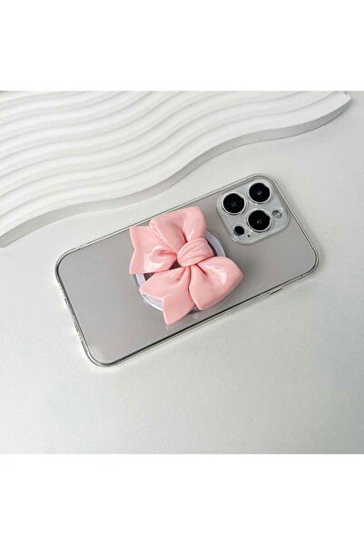 Choice11 Magnet-Pink Cute Colorful Bowknot Phone Holder Griptok Finger Ring S...
