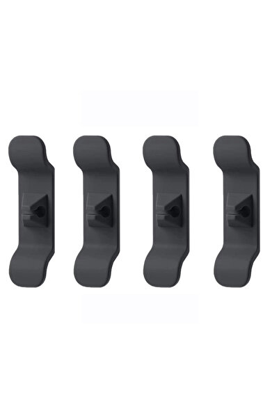 Choice10 4 قطع من غلاف سلك تخزين المطبخ باللون الأسود، منظم أسلاك الكابلات، أ...