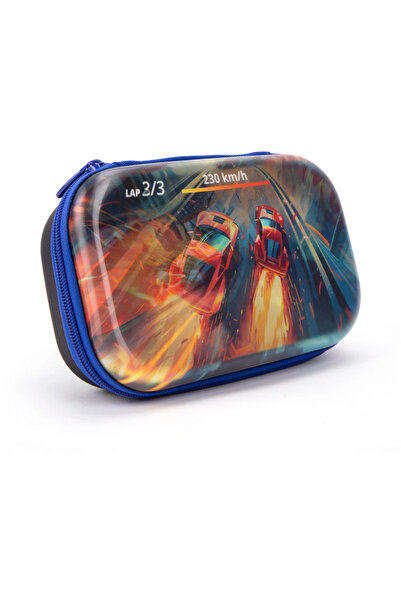 Zipit Lenticular Gaming Box - Car Race Pencil Case