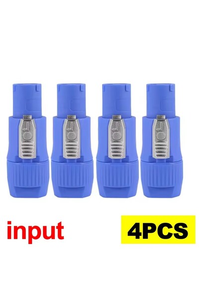 Choice4 4Pcs Blue For NAC3FCA NAC3FCB NAC3MA 3Pin Powercon Connector 20A 250V...
