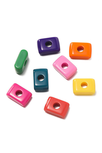 Choice14 I 10pcs/Lot Acrylic Letter Large Hole Beads Charm Loose Spacer Bead ...