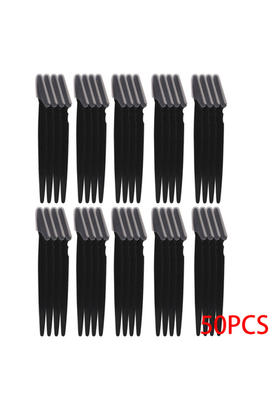 Choice5 مجموعة شفرات حلاقة سوداء مكونة من 50 قطعة، متعددة الاستخدامات للحواجب...