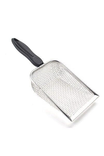 Choice3 Mesh3.8x3.8mm Cat Litter Shovel Stainless Steel Reptile Sand Substrat...