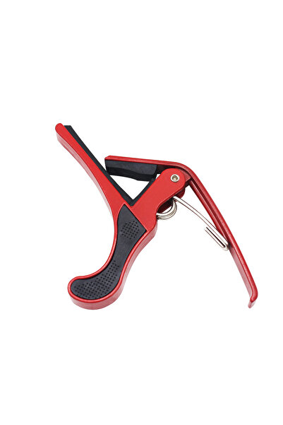 Choice3 كابو غيتار عالمي أحمر اللون، مشبك ضبط غيتار، مصنوع من سبيكة الزنك الم...