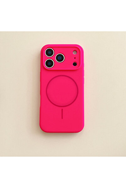 Choice8 غلاف هاتف سيليكون لون سادة لهاتف iPhone 17 Pro بتصميم زهرة اليراعة ال...