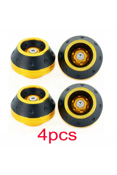 Choice8 4 قطع ذهبية، 2/4 قطع، وسادات حماية عالمية لعجلات الدراجات النارية، وا...