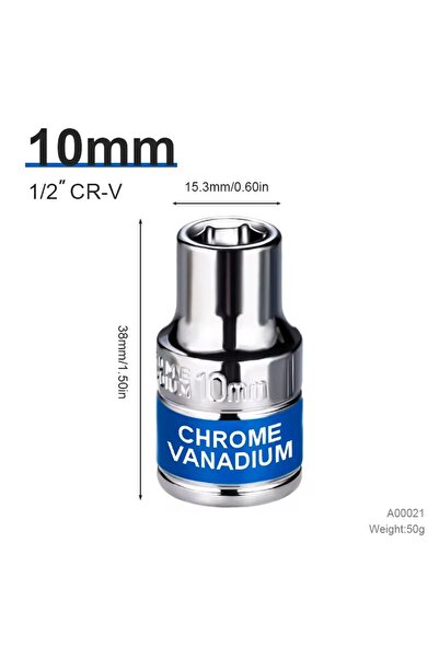 Choice16 10mm 8-32mm 1/2" Drive Deep Impact Sket Set Drive Metric Wrench Sket...