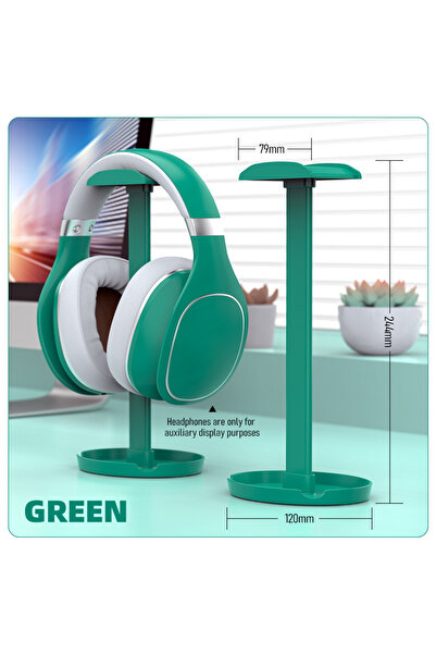 Choice حامل سماعات رأس عالمي أخضر Z2، حامل سماعات ألعاب محمول، منظم سطح المكت...