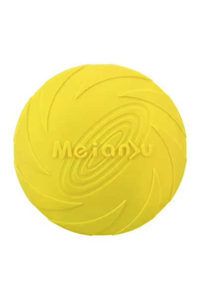 Choice7 15ml Yellow Pet Dog Flying Disk Toy Silicone Material Environmentally...