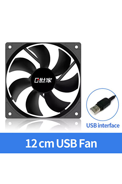 Choice4 NO RGB black 12cm USB Fan Teucer USB Powered Computer PC Case Fan 120...