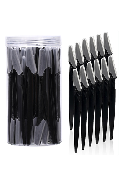 choice2 40pcs Black 30/40pcs Brow Razor and Face Razor for Women and Men, Eye...