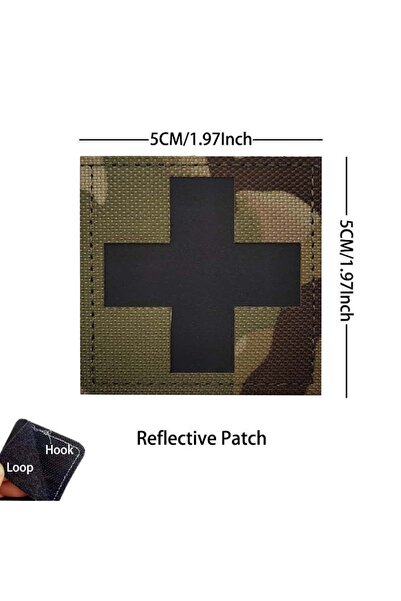 Choice1 Hk112-07 Medical Emergency Cross Morale Emblem Outdoor Rescue Reflect...