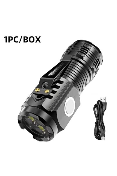 Choice1 1pcs Rechargeable LED Strong Light Flashlight, Multi Functional for L...