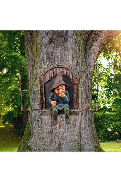 Choice1 تمثال قزم الحديقة المشاغب، اخرج، احتضن الشجرة، تمثال قزم، قزم خارج ال...