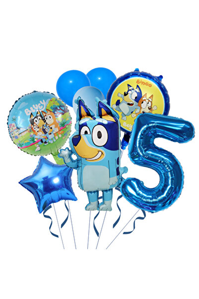 Choice29 1pack A5 8Pcs Bluey Bingo Dog Theme Birthday Party Decoration Ballo ...