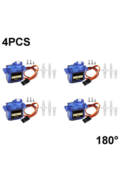 choice2 4PCS 180 Degree Aokin Sg90 Servo Motor Micro 9g 180 360 Degree Mount ...