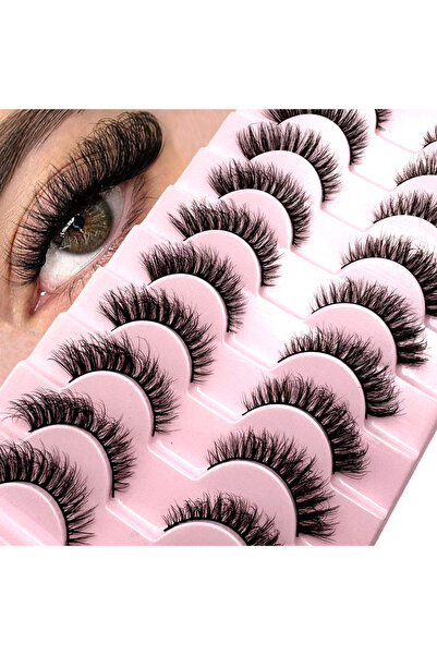 Choice12 10 أزواج - 6D02 YDCG رموش المنك ثلاثية الأبعاد الجديدة، رموش المنك ا...