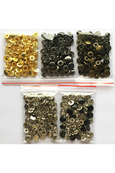 Choice29 10mm 50set mix 50set Leather Snap Fasteners Kit,10mm 12mm 15mm Metal...