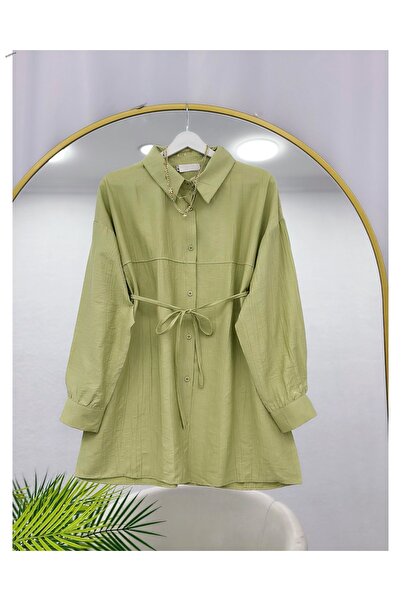 YEDİLALE Krinkil Belted Tunic [Loose Fit, Price Includes Only the Tunic]