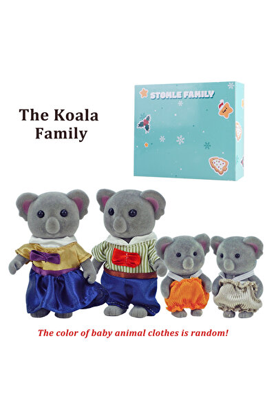 Choice24 H08-KK08 صندوق تغليف عائلة الغابة، حيوانات الرنة والأرنب والباندا، م...