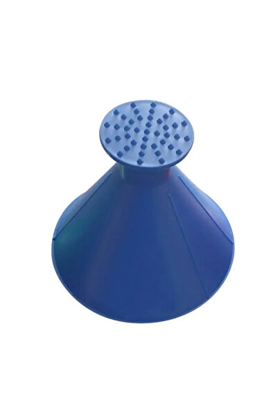 Choice1 أداة إزالة الجليد السحرية للزجاج الأمامي للسيارة باللون الأزرق، قمع ا...