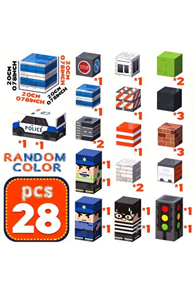 choice2 مكعبات مغناطيسية تعليمية صغيرة الحجم - ٢٨ قطعة، يمكن تركيبها وتفكيكها...
