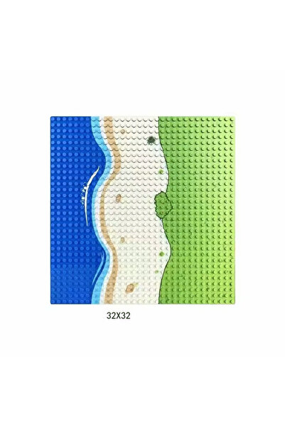 Choice4 A 32X32 32Dots Classic Building Blk Base Plate Island Grassland Build...