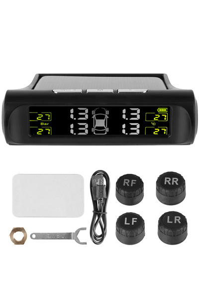 Choice1 نظام مراقبة ضغط الإطارات الخارجي الأسود، تحذير درجة الحرارة، إصدار جد...